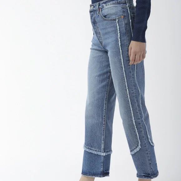 Levi's Ribcage straight Women's Blue Straight Leg Jeans - Picture 4 of 13